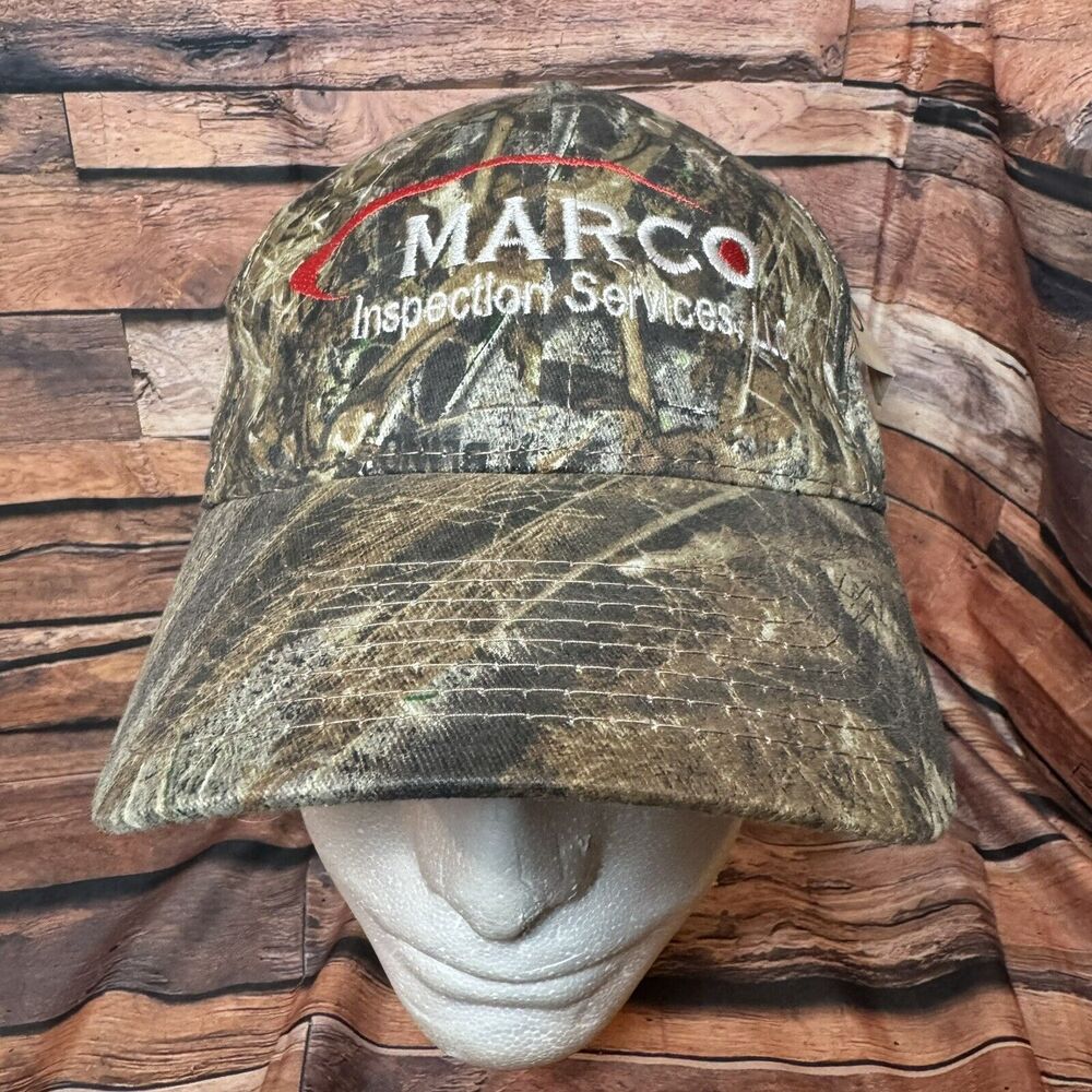 MARCO Inspection Services L.P. Camo Trucker Hat Cap Hunting Fishing Oil Gas